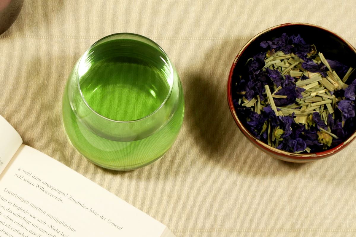 Aufguss Malve-Zitronengras Tee